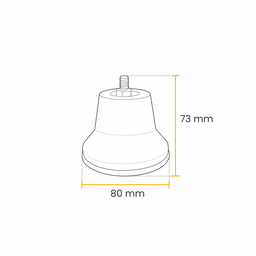 Pe Geladeira/fogao Plast.bc 4pc Br - 3