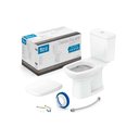 Ver imagem 1 de Kit Bacia Debba Classic Branco C/ Caixa 3/6 Lts+compl Instalacao+assento Pp Soft Close - Roca Louça