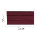 Ver imagem 2 de Painel Estofada Argentina 100cm Solteiro Para Cama Box Quarto Suede Bordô - Gat Magazine