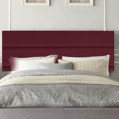 Painel Estofada Argentina 100cm Solteiro Para Cama Box Quarto Suede Bordô - Gat Magazine