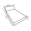 Ver imagem 4 de Chaise Inflável Área Externa Akira 160 Cm com Capa de Olefin Cinza G56 - Gran Belo