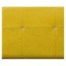 Cabeceira Estofada Itália 100 cm Solteiro Suede Amarelo - ADJ Decor - 5