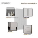 Ver imagem 4 de Guarda Roupa Solteiro Primordial Max 4 Portas 2 Gavetas Branco Absoluto Semi Fosco - Zanzini