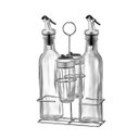 Ver imagem 5 de Jogo com 2 Galheteiros de Vidro e 2 Porta Condimentos com Suporte