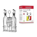 Ver imagem 6 de Jogo com 2 Galheteiros de Vidro e 2 Porta Condimentos com Suporte