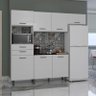 Kit Cozinha 7 Portas 2 Gavetas Lia-poliman - Branco - 4