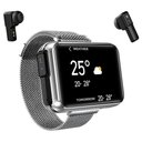 Ver imagem 1 de Relógio Inteligente Smartch T91 À Prova D'água Prata