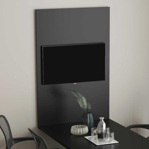 Painel Tv para Sala de Reunião 90cm X 136cm até 32 Polegadas Cor:preto