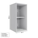 Ver imagem 4 de Armário Aéreo Planejado 1 Porta 30cm Nara CabeCasa MadeiraOriginals Cinza