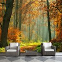 Ver imagem 1 de Papel de Parede Paisagem Floresta Natureza Sala Painel - 055pcp