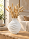 Ver imagem 1 de Vaso Decoração Moderno Grande:Branco