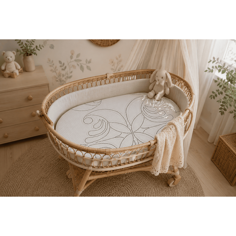 Colchão Oval de Berço D28 Espuma Premium Macio e Resistente
