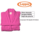 Ver imagem 5 de Roupão Felpudo Infantil Quimono Confetti Tamanho Gg Rosa