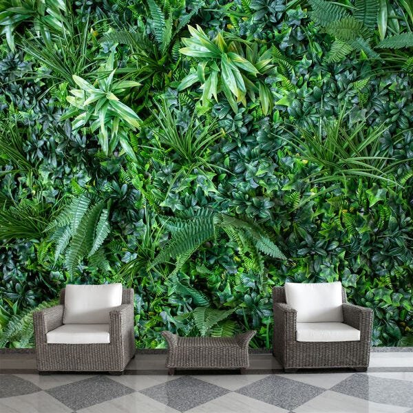 Papel de Parede Jardim Vertical Natureza Verde Sala Painel - 309pcp ...