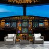 Papel de Parede Avião Cabine Piloto Sala Adesivo - 376pcm - 1