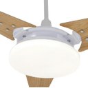 Ver imagem 3 de Ventilador Teto Led Borda Infinita 4000k Nunes Branco 3 Pás Freijo 220 V Ventex Nunes Madeira