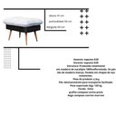 Ver imagem 5 de Poltrona Reclinável 3 Posições com Puff Roma em Linho Premium Grafite Preto