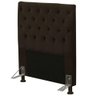 Cabeceira Cama Box Solteiro 90Cm Cristal Suede Chocolate - 1