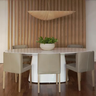 Mesa de Jantar Cone Oval 137x90 Cm Laqueada Linn Design Decor Branco - 3