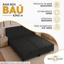 Ver imagem 2 de Cama Box com Baú King Royal Sleep Bipartido Suede Preto 192cm Royal Sleep