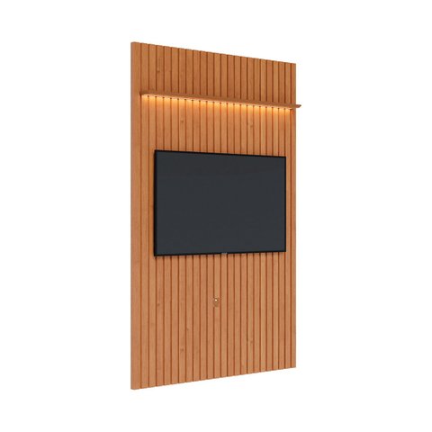Painel para TV Ripado Flow 1.4 LED Nature - MóveisAqui Imcal Móveis