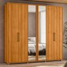 Guarda Roupa Casal 250cm com Espelho Vibe Cinamomo Z10 - Mpozenato - 2