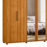 Guarda Roupa Casal 250cm com Espelho Vibe Cinamomo Z10 - Mpozenato - 6