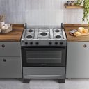 Ver imagem 6 de Fogão 5 Bocas Atlas Mônaco Plus Automático Mesa Inox Titanium Bivolt
