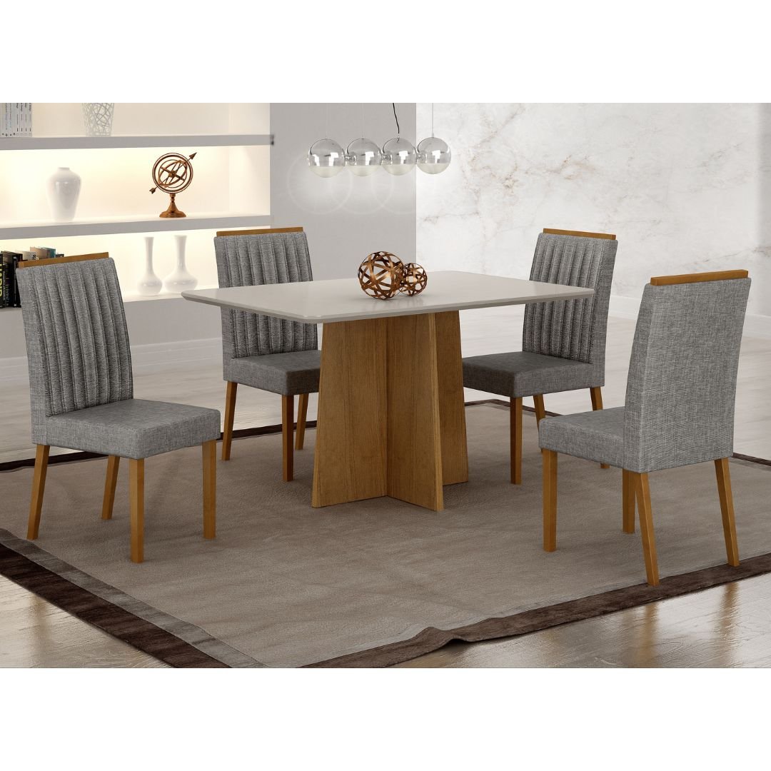 Mesa Jantar Valdemoveis Jade 1,20 - Cadeiras Vendidas Separadamente