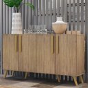 Ver imagem 2 de Aparador Buffet 4 Portas Retrô Viena V3606 Rustic/Natural Rustic/Natural