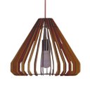 Ver imagem 1 de Luminária Teto tipo Pendente EGIPCIA MDF - Completa - Cor: Marrom