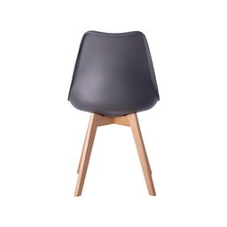Kit 02 Cadeiras Leda Eames Jantar Cozinha com Assento Estofado Cinza - 3