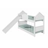 Beliche Infantil/Juvenil Casa com Escorregador Branca - 1