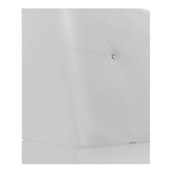 Cabeceira Estofada Itália 140 cm Casal Suede Branco - ADJ Decor - 7
