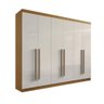 Guarda Roupa 6 Portas 6 Gavetas da Vinci Plus Cinamomo Off White - 1