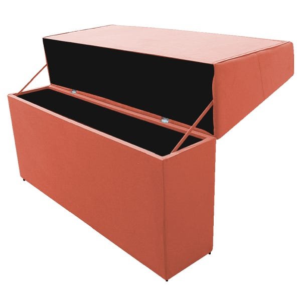 Cabeceira Estofada Itália 160 cm Queen Size Suede Coral - ADJ Decor - 3