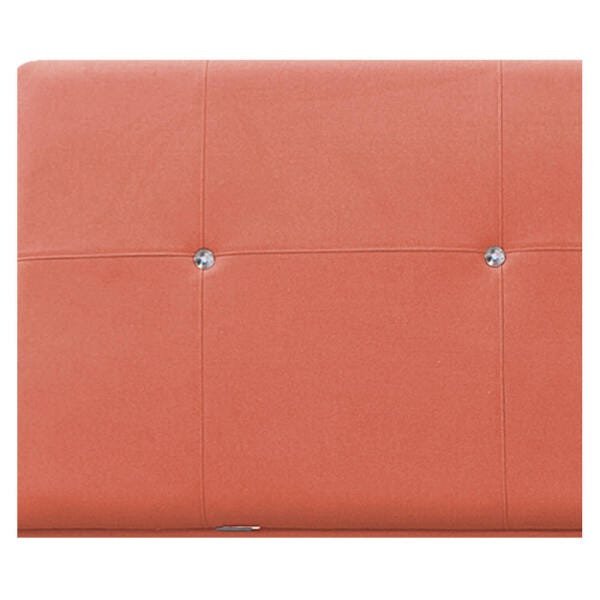 Cabeceira Estofada Itália 160 cm Queen Size Suede Coral - ADJ Decor - 5