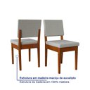 Ver mais imagens de Conjunto Sala de Jantar Mesa 6 Cadeiras MDF Madeira Maciça Miami Bege