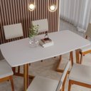 Ver imagem 7 de Conjunto para Sala de Jantar Tampo Oval 170cm com 6 Cadeiras Madeira Maciça Miami