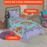 Jogo de Cama Infantil Lepper Patrulha Canina Menina Solteiro 2 Peças Microfibra Lilás - 3