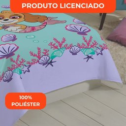 Jogo de Cama Infantil Lepper Patrulha Canina Menina Solteiro 2 Peças Microfibra Lilás - 7