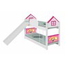 Beliche Infantil/Juvenil Casa Princesa com Escorregador com 2 colchões - 1
