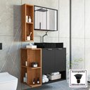 Ver imagem 2 de Conjunto de Banheiro com Gabinete 2 Portas, Cuba com Valvula e 1 Espelheira Star