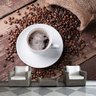 Papel de Parede Café Cafeteria Xícara Grãos Sala Painel - 203pcp - 1