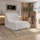 Ver imagem 3 de Poltrona Glamour Bouclé Areia Embalada em Caixa Xflex Sofás