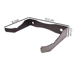 Kit 10 Suportes Garrafa de Vinho Adega Metal Preto Fosco - 5