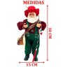 Boneco Decorativo Papai Noel Pescador Colecionável de 30cm - 2