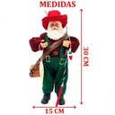 Ver imagem 2 de Boneco Decorativo Papai Noel Pescador Colecionável de 30cm