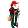 Boneco Decorativo Papai Noel Pescador Colecionável de 30cm - 4