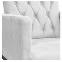 Ver imagem 7 de Poltrona Classic Pés Luís XV Suede Branco - ADJ Decor